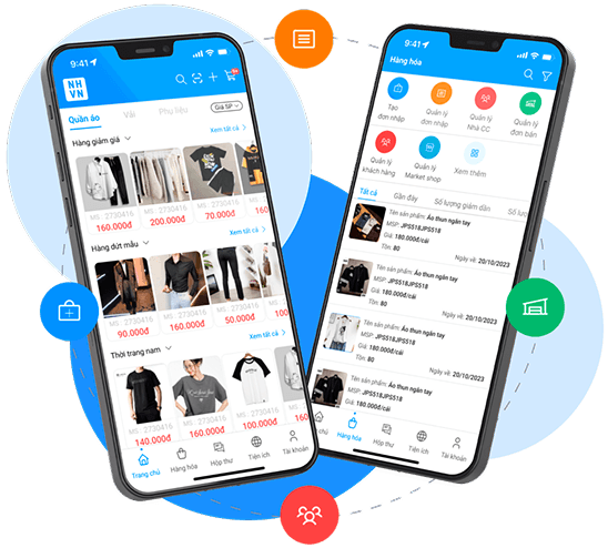 Banner hero ứng dụng quản lý bán hàng